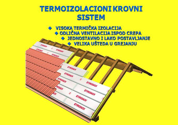 krovna izolacija, izolacija krovova, izolacioni materijal, termoizolacija